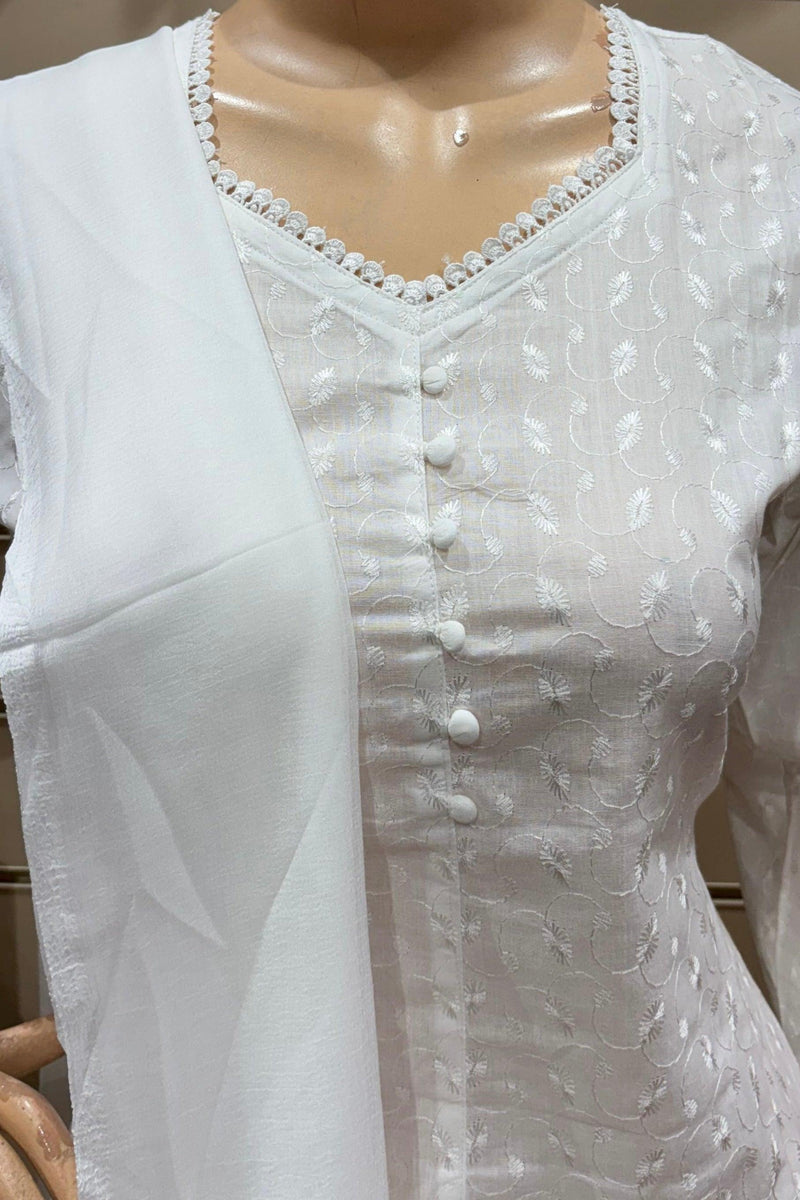 White chicken suit neck design hotsell