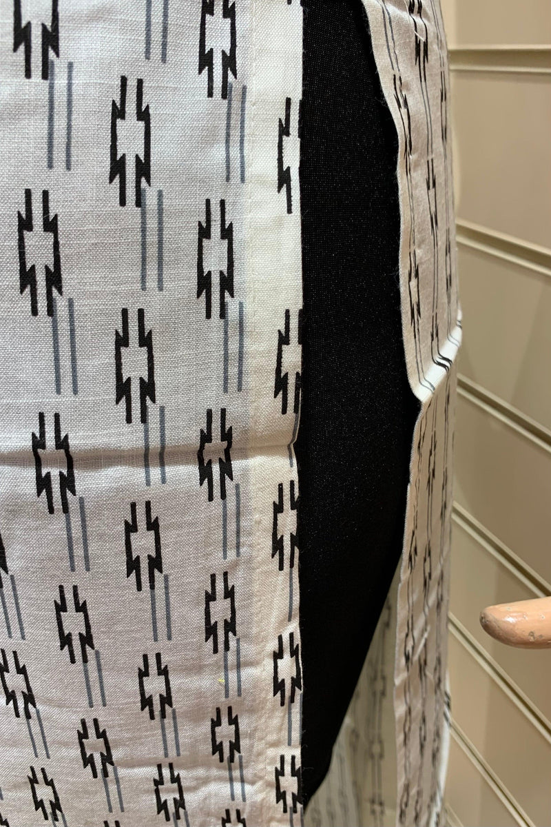 White Rayon Block Print Kurti Top – Geetanjali